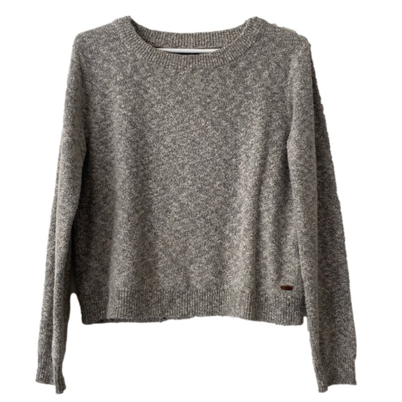 Roots Snowy Fox split back crew neck sweater size medium EUC - Picture 1 of 7